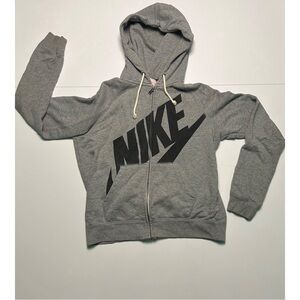 Nike Gray Hoodie with Black Logo